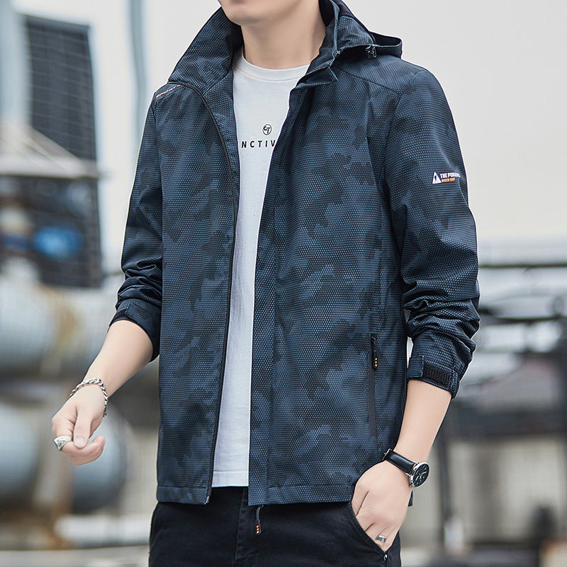 Herren Moderne Übergangsjacke Echo Archiv