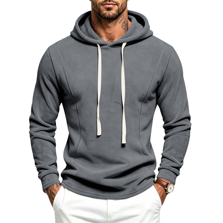 Herren Fleece-Hoodie mit Kapuze und verstellbarem Saum Echoarchiv