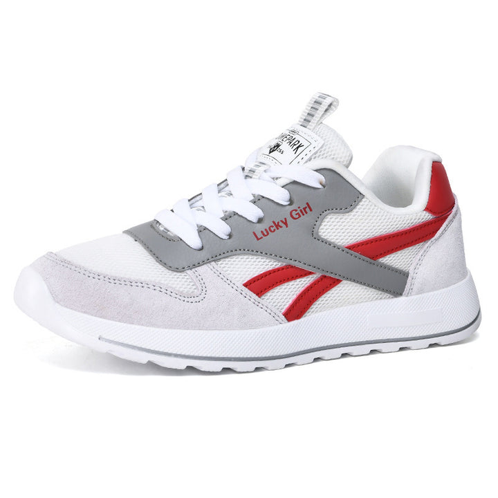 Damen Retro-Sneaker mit Mesh- und Veloursleder-Details Echoarchiv