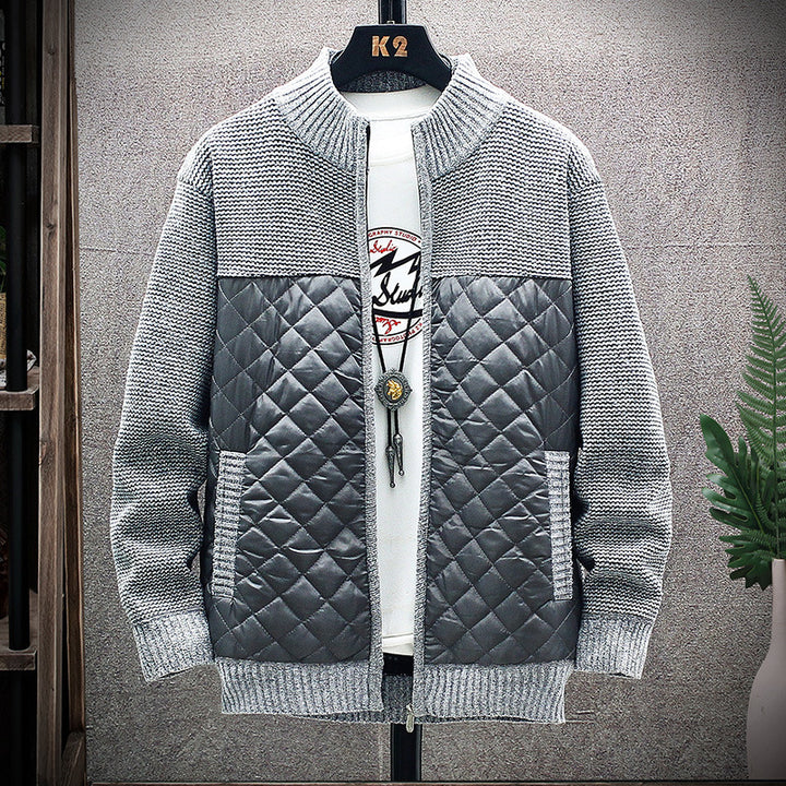 Herren gesteppte Freizeitjacke mit strukturiertem Obermaterial Echoarchiv
