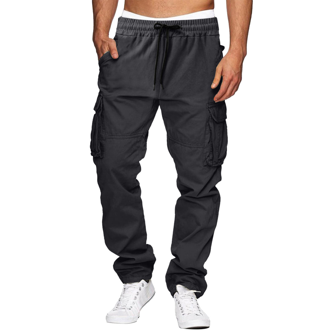 Herren bequeme Cargo-Hosen mit elastischem Bund und mehreren Taschen Echoarchiv