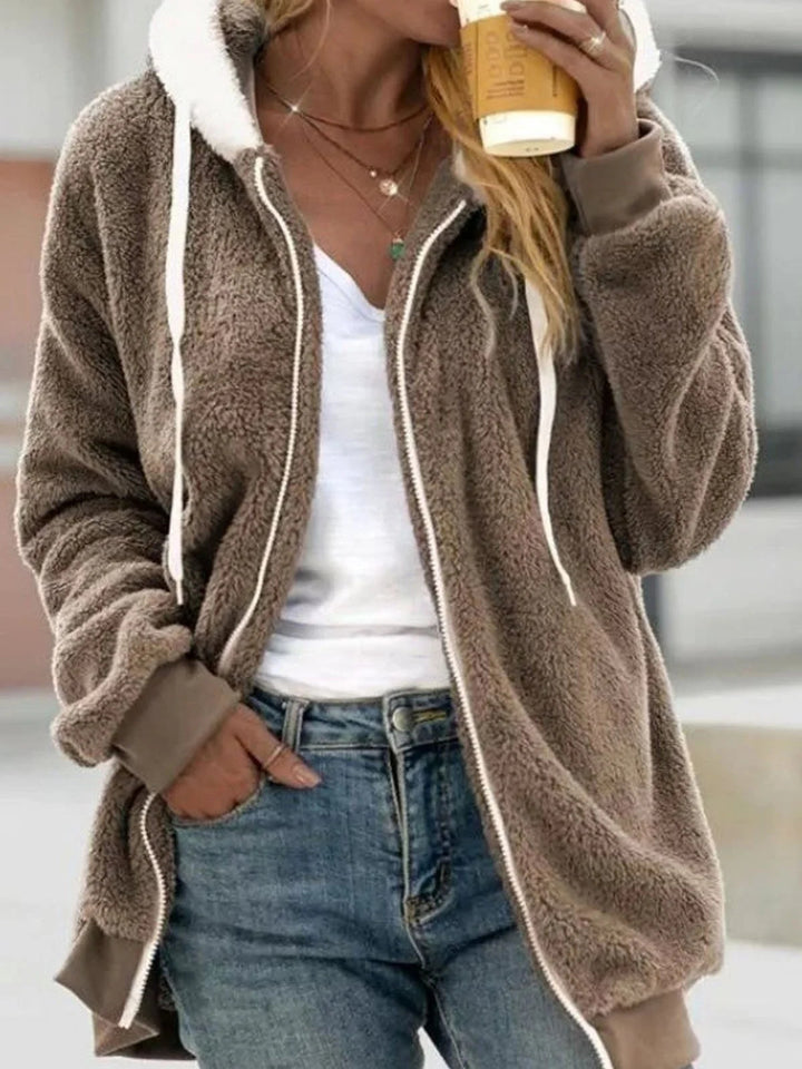 Damen Kuschelige und modische Fleecejacke Echo Archiv