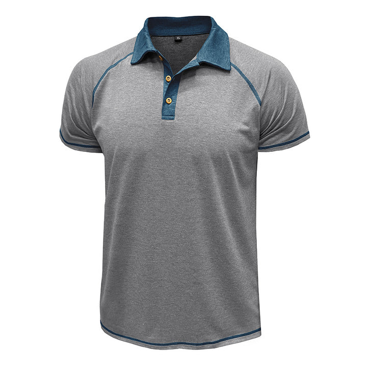 Herren Poloshirt mit kontrastierendem Kragen und hochwertiger Verarbeitung Echoarchiv