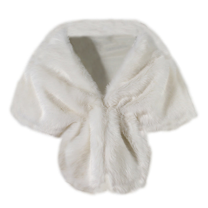 Damen elegante Kunstpelz-Schulterstola im Capelet‑Schnitt Echo Archiv