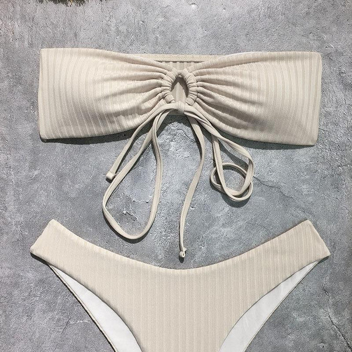 Damen Bandeau-Bikini mit Wickelrock Echo Archiv
