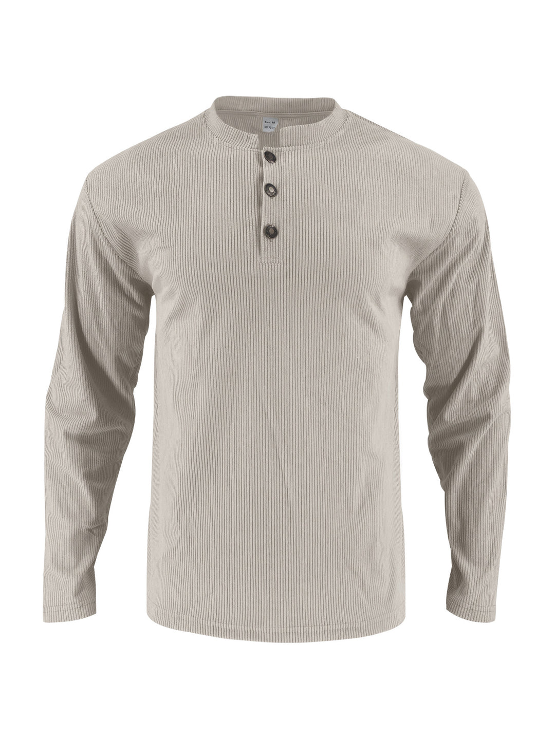 Herren Langarmshirt mit komfortabler Knopfleiste und strukturiertem Design Echoarchiv