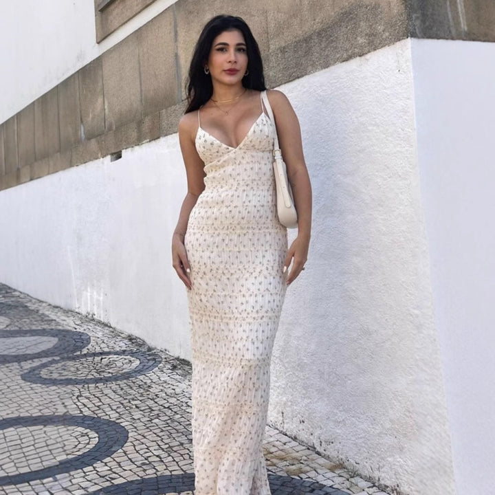 Damen elegantes Maxikleid Echo Archiv