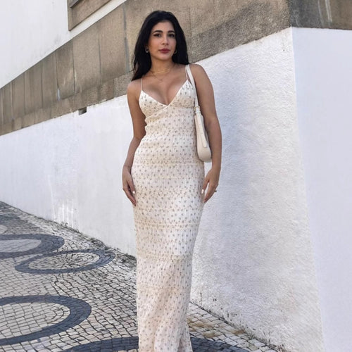 Damen elegantes Maxikleid Echo Archiv