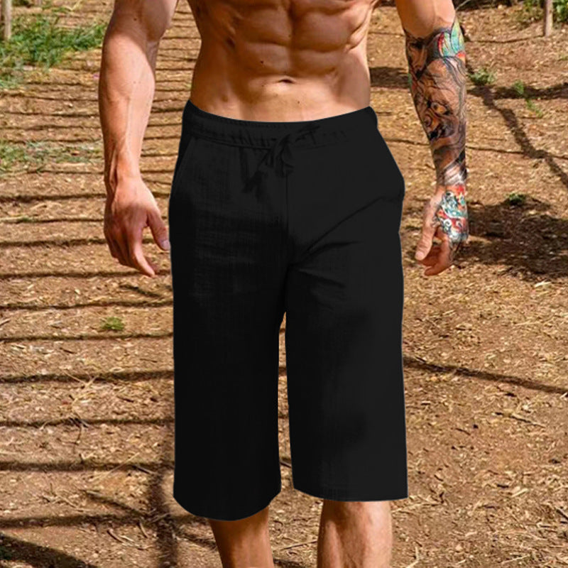 Herren lässige Sport-Shorts mit elastischem Bund und seitlichen Eingrifftaschen Echoarchiv