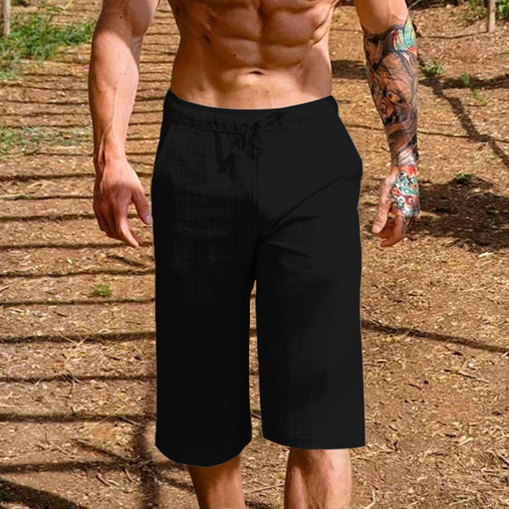 Herren lässige Sport-Shorts mit elastischem Bund und seitlichen Eingrifftaschen Echoarchiv