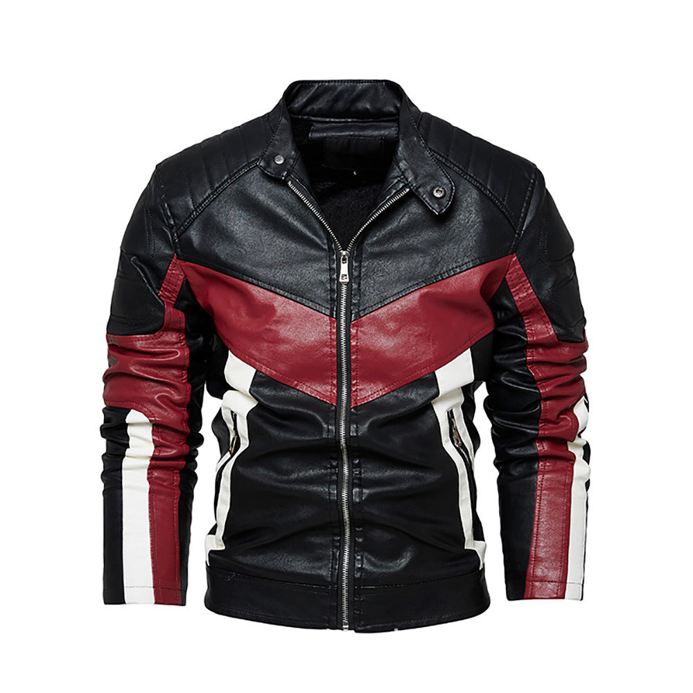 Herren stilvolle Bikerjacke aus hochwertigem Leder Echoarchiv