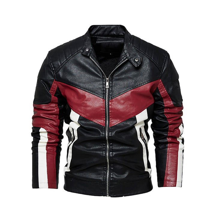 Herren stilvolle Bikerjacke aus hochwertigem Leder Echoarchiv