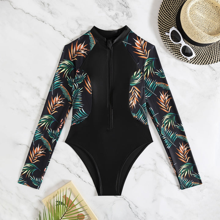 Damen Langärmliger Neopren-Schwimmanzug Echo Archiv