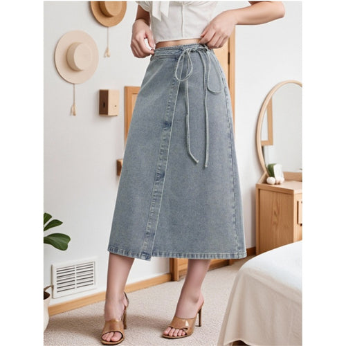 Damen Maxirock mit zeitlosem Wickeldesign und Gürteldetail Echo Archiv
