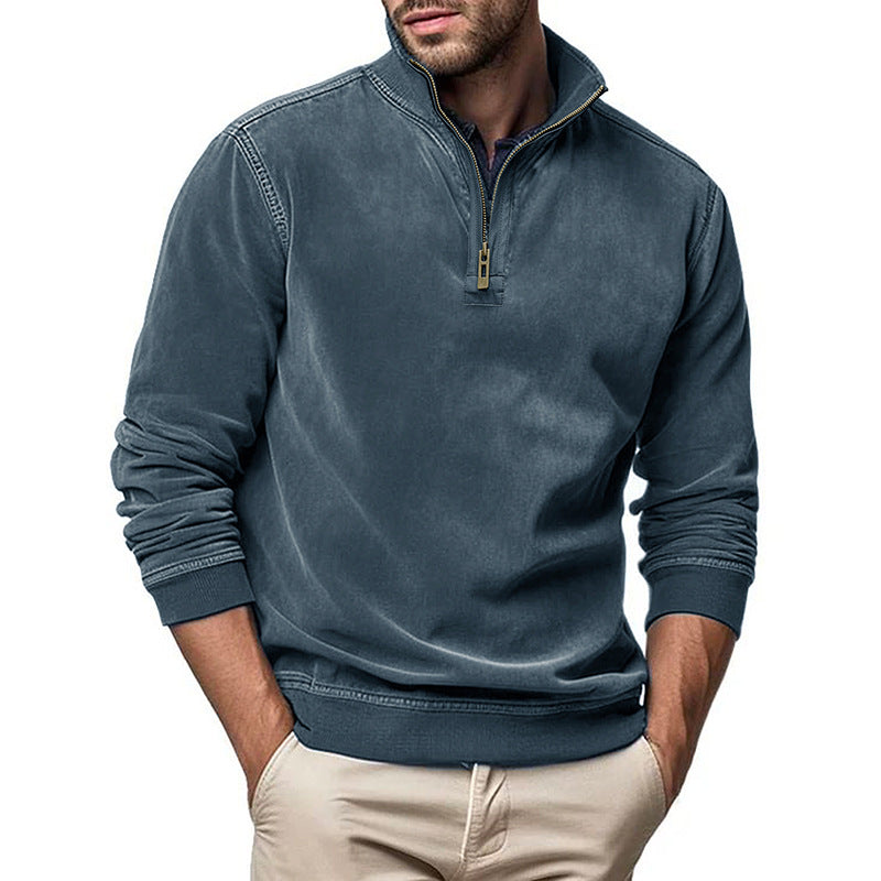 Herren modischer Stehkragenpullover Echoarchiv