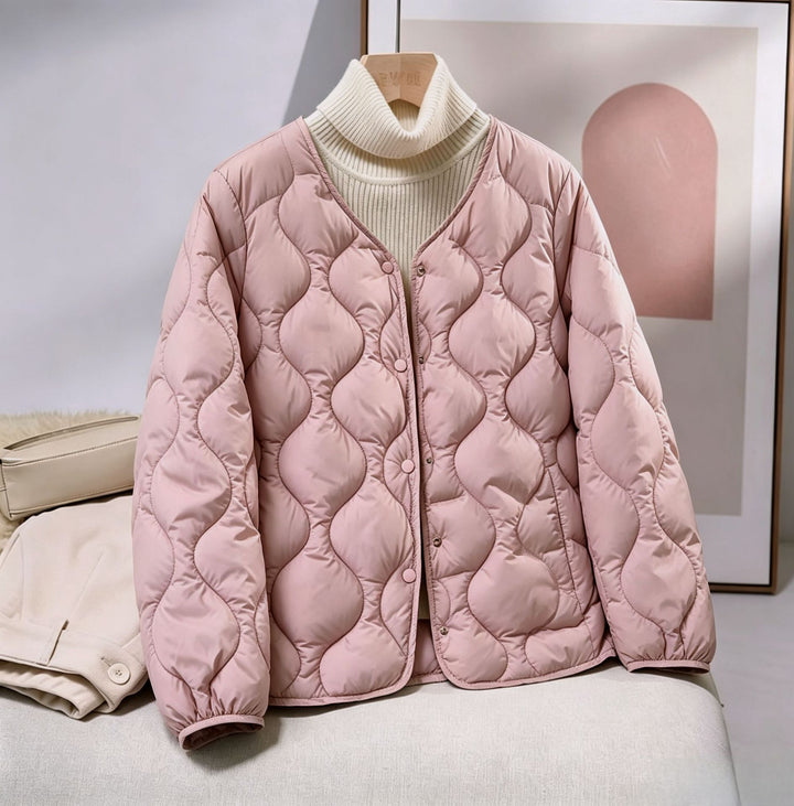 Damen Stilvolle, wattierte Freizeitjacke Echoarchiv
