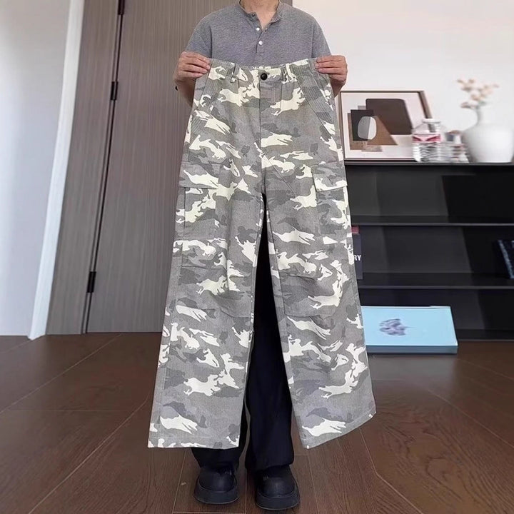 Damen Modische Utility-Cargo-Hose Echoarchiv