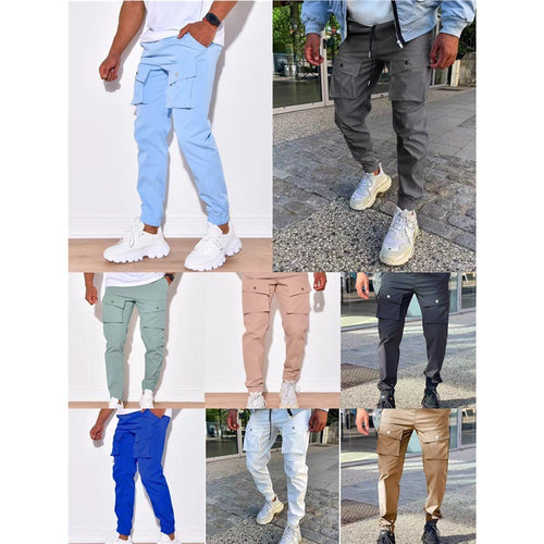 Herren Cargo-Hose mit vielen Taschen und elastischem Abschluss Echoarchiv
