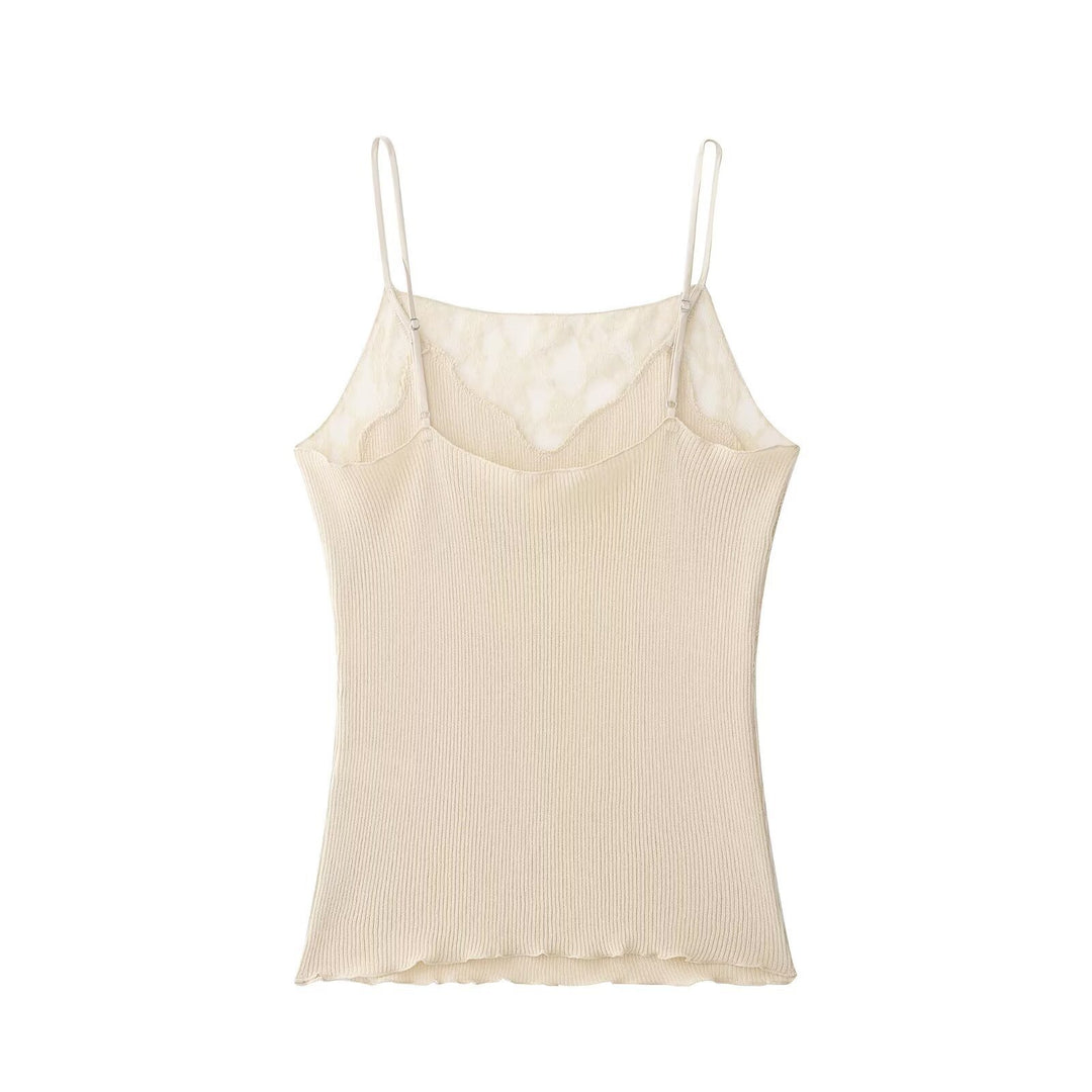 Damen Spitze-Camisole mit raffiniertem Design und verstellbaren Trägern Echo Archiv