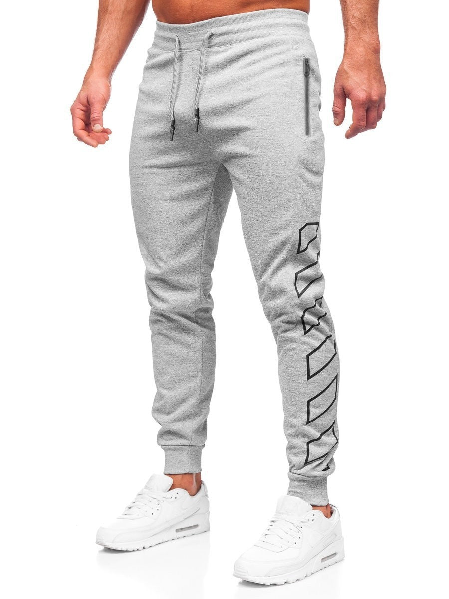 Herren Sportliche Jogginghose mit Reißverschlusstaschen Echoarchiv