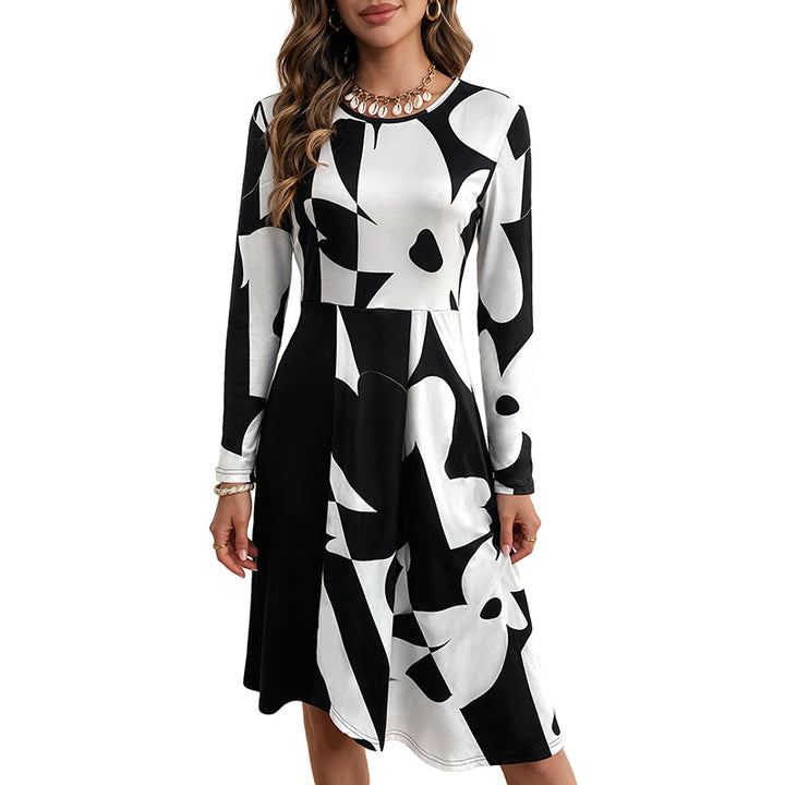 Damen Elegantes floral gemustertes Midi-Kleid Echo Archiv