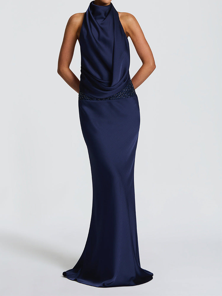 Damen Elegantes Hochzeitskleid mit schimmerndem Taillenband Echo Archiv