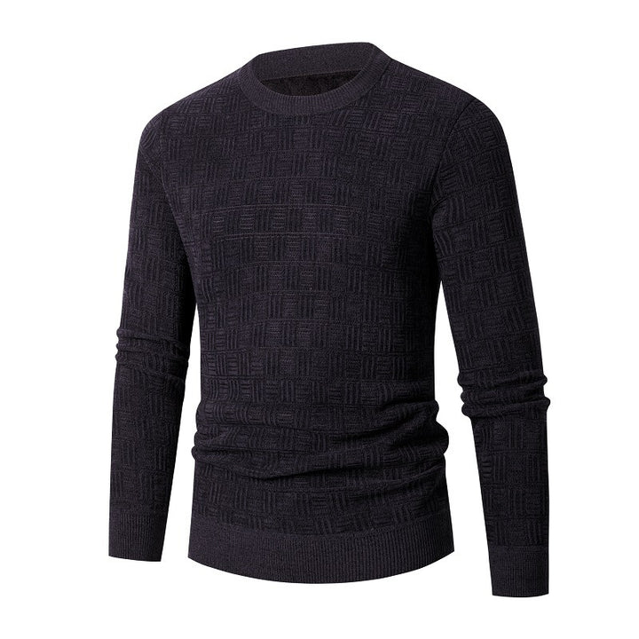 Herren modischer Strickpullover mit einzigartigem Strukturdesign Echoarchiv