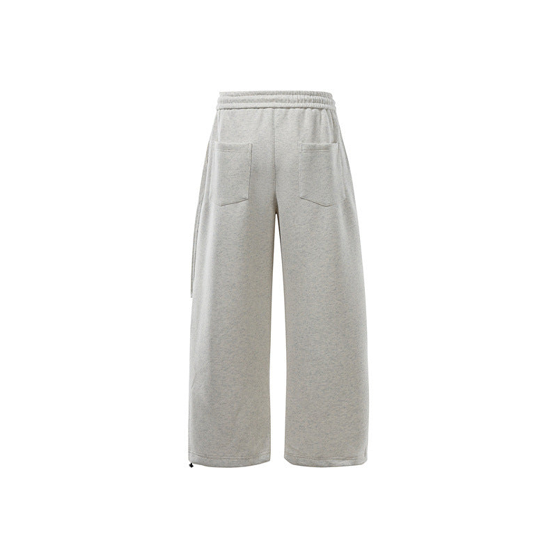 Unisex Weite Sweat-Cargohose mit Ebenenpasse, elastischem Kordelbund und verstellbarem Saum Echoarchiv