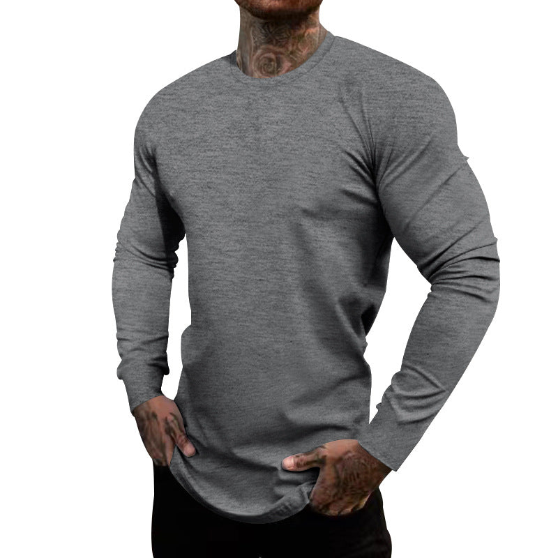 Herren Langarm-T-Shirt aus atmungsaktivem Material mit körperbetonter Passform Echoarchiv