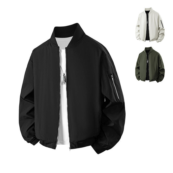 Herren Modische Übergangsjacke mit Reißverschluss Echo Archiv