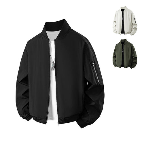 Herren Modische Übergangsjacke mit Reißverschluss Echo Archiv