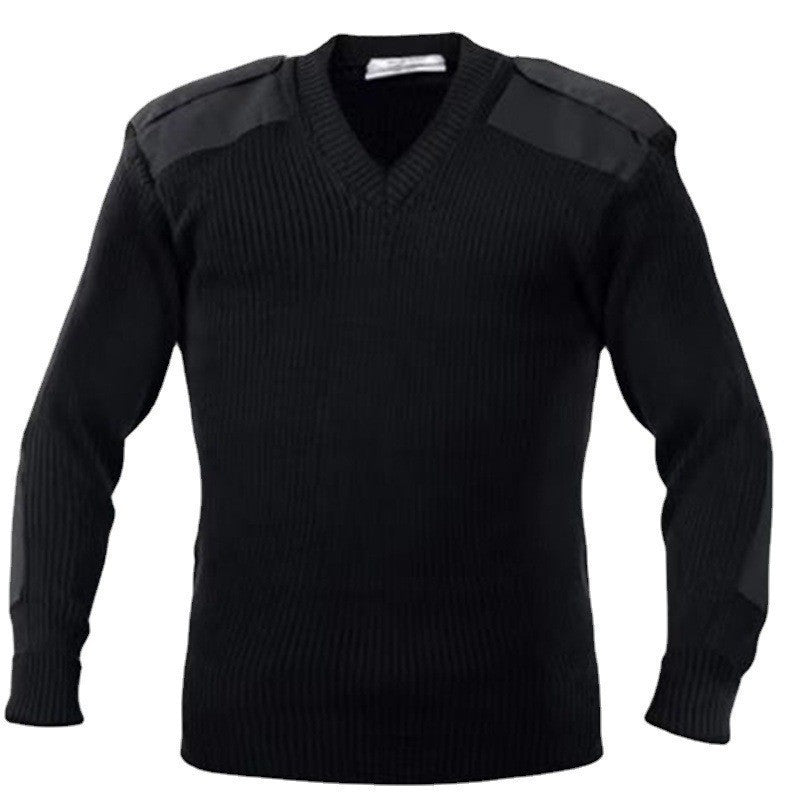 Herren strukturiertes Strickoberteil mit Schulterdetails Echoarchiv