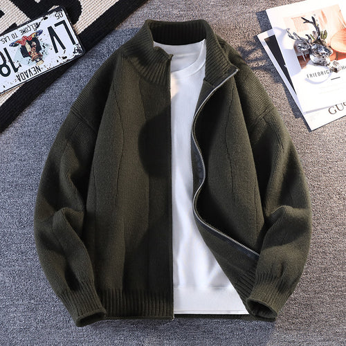 Herren Lässiger Windbreaker mit hochgeschlossenem Reißverschluss Echoarchiv