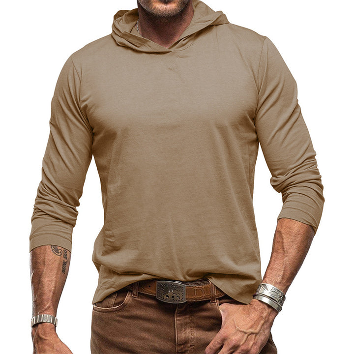 Herren gemütliches Langarmshirt mit Kapuze Echoarchiv