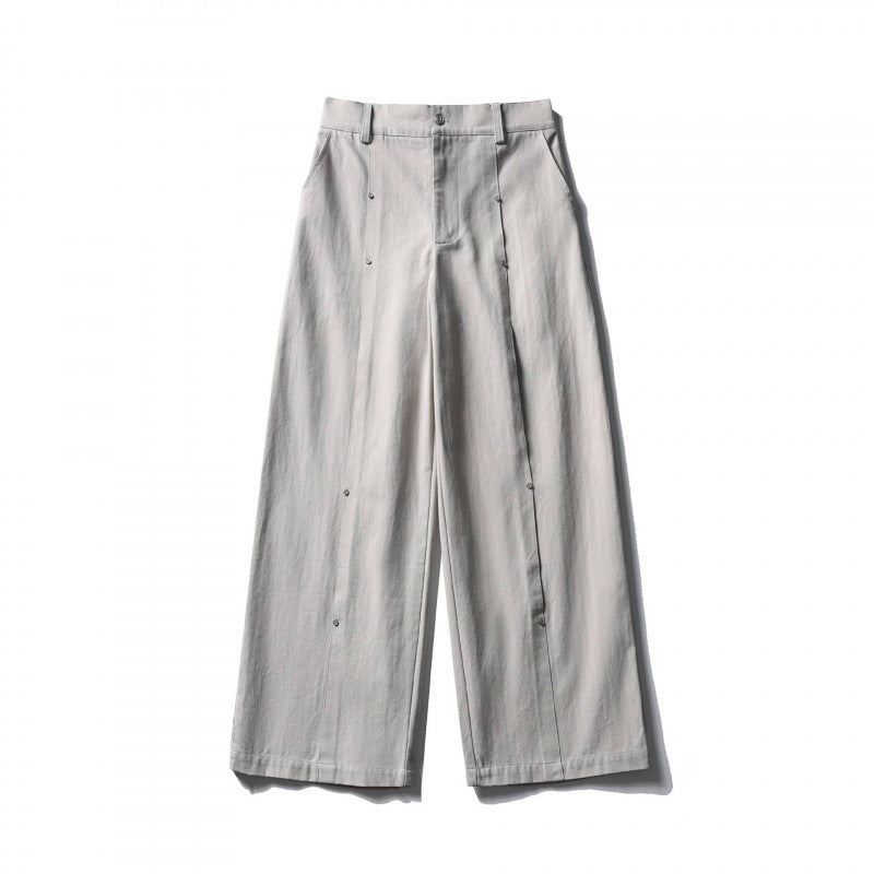 Damen Weite High‑Waist Culotte‑Hose aus strukturierter Baumwollmischung Echo Archiv