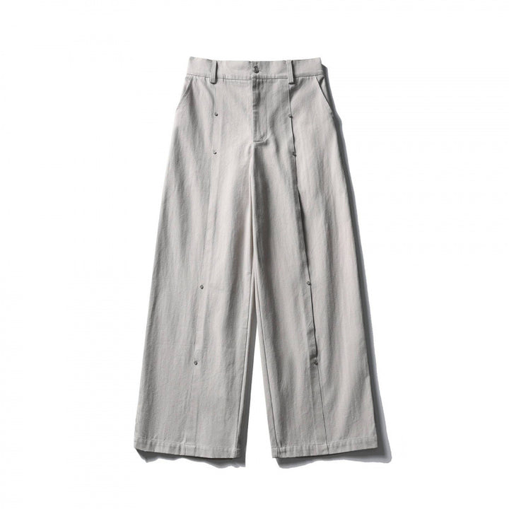 Damen Weite High‑Waist Culotte‑Hose aus strukturierter Baumwollmischung Echo Archiv