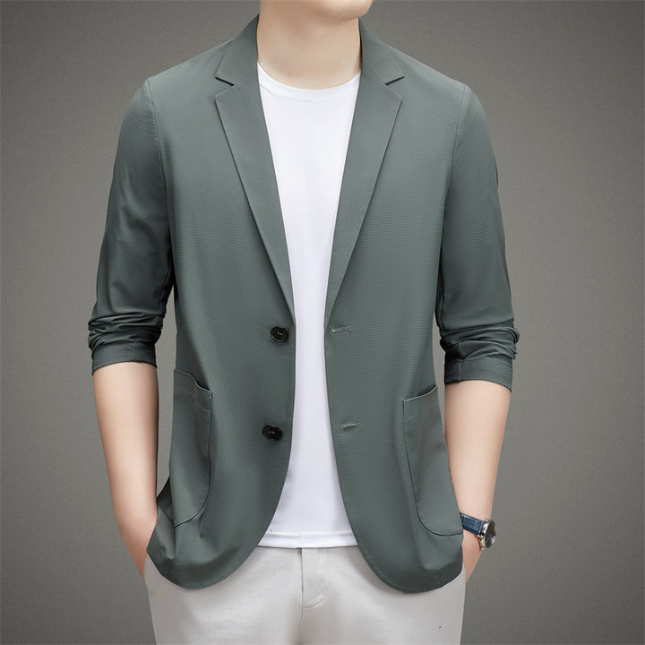 Herren eleganter Blazer mit lässigem Schnitt und praktischen Taschen Echoarchiv