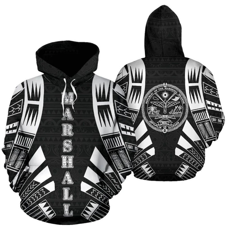 Damen Kreativer Kapuzenpullover mit auffälligem grafischen Design Echoarchiv