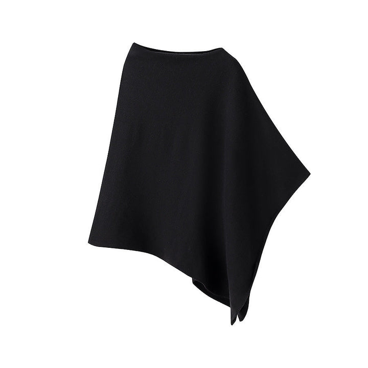 Damen Schalponcho Aus Hochwertiger Wolle und Elastischem Material Echoarchiv