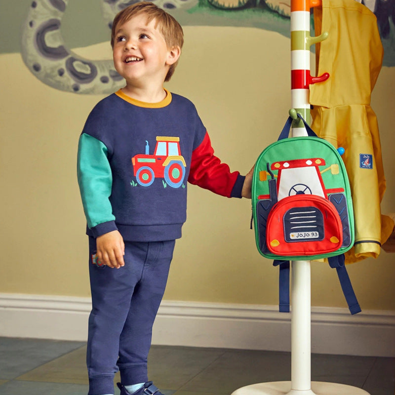 Jungen Sweatshirt- und Jogginghose-Set mit aufregendem Traktor-Design Echo Archiv