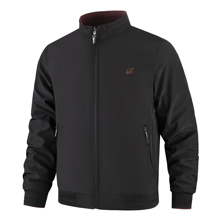 Herren Modische Freizeitjacke mit hohem Stehkragen und praktischen Taschen Echo Archiv