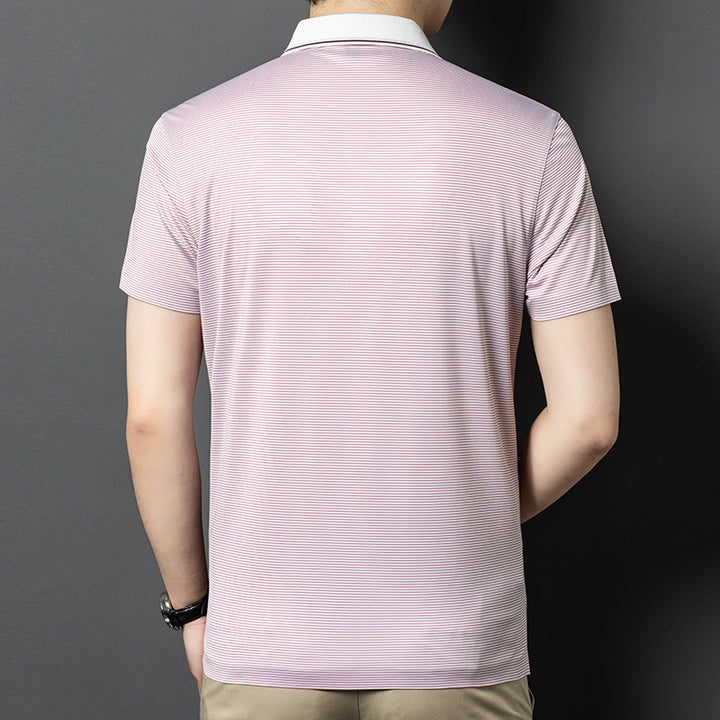 Herren Poloshirt mit modernen Streifen und komfortabler Passform Echoarchiv