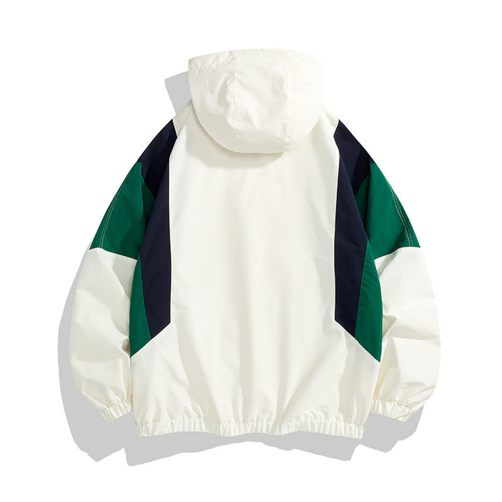 Damen Sportjacke mit Kapuze und Farbblock-Design Echo Archiv