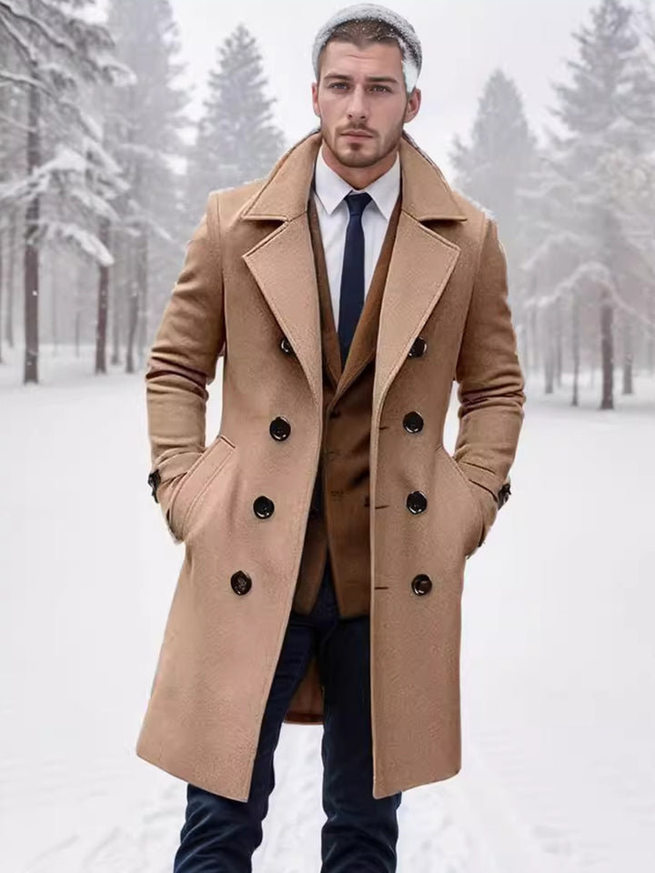 Herren eleganter Woll-Mantel Echoarchiv