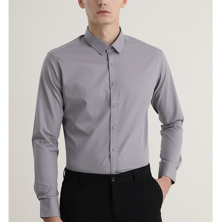Herren Slim-Fit Langarmhemd aus hochwertigem Baumwollmix Echoarchiv