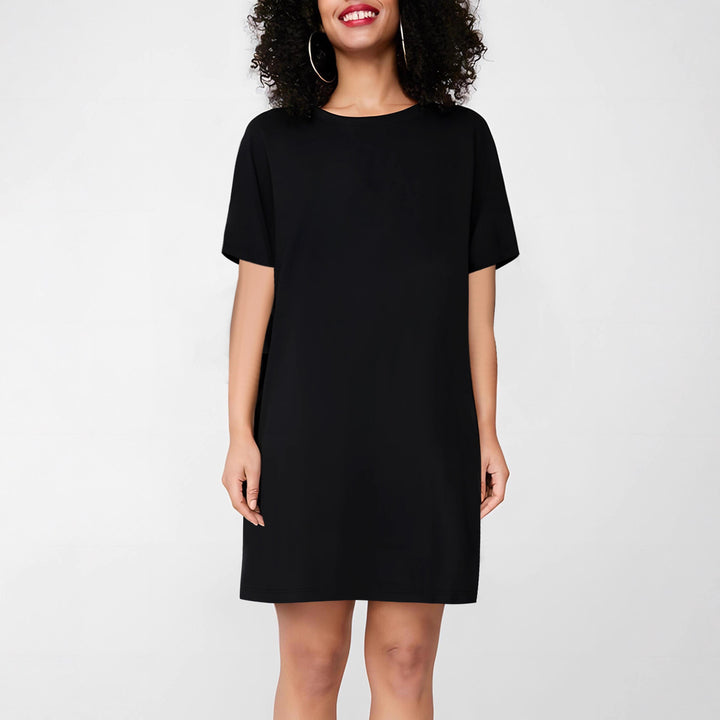 Damen T-Shirt-Kleid im lässigen Schnitt mit Rundhalsausschnitt Echo Archiv