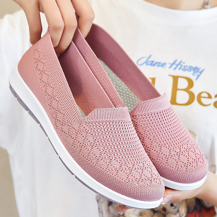 Damen nan nahtloser Strick-Slipper mit elastischem Einstieg und dämpfender EVA-Laufsohle Echo Archiv