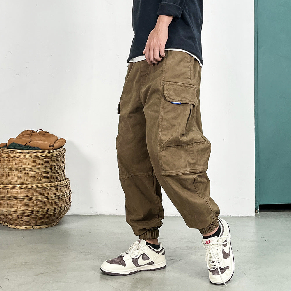 Herren Cargohose im Camouflage-Utility-Stil mit geradem Bein und robustem Canvas Echoarchiv