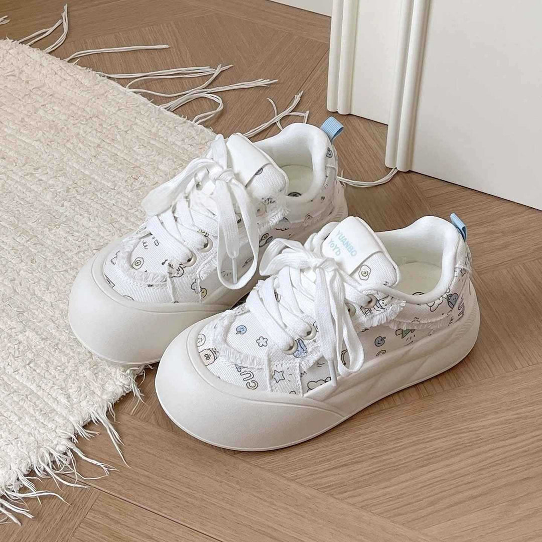 Damen Modische Freizeitsneaker mit floralem Design und komfortabler Sohle Echo Archiv
