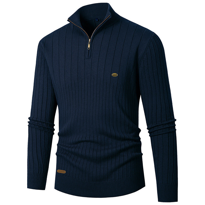 Herren Pullover mit Stehkragen und Feinstrick Echoarchiv